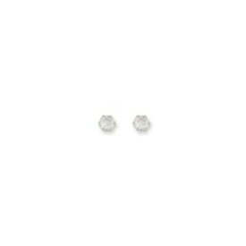 【送料無料】ジュエリー・アクセサリー ゴールドホワイトゴールドクローセットダンイヤリングジルコン9ct oro bianco oro 5mm set artiglio orecchini a perno con zirconi