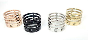 �y���������z�W���G���[�E�A�N�Z�T���[ �X�`�[�������O���f�B�[�X�����O���[�Y�V���o�[�u���b�N���_���S�[���hanello in acciaio 316l anello donna 18mm rosa argento nero oro moderno