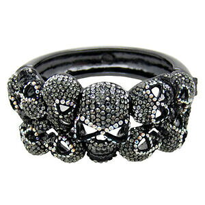 �y���������z�W���G���[�E�A�N�Z�T���[ �o�g���[�E�B���\���s���[�^�[�N���X�^���X�J���X�i�b�v�u���X���b�gbutler e wilson peltro ab crystal 10 teschio snap braccialetto bracciale nuovo