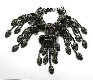 �y���������z�W���G���[�E�A�N�Z�T���[ �o�g���[�E�B���\���y���g���N���X�^���X�p�C�����X�J���i�b�p�Z�[���u���X���b�gbutler e wilson peltro cristallo teschio spirale con nappa bracciale nuovo saldi