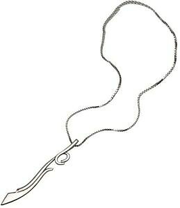 yzWG[EANZT[ X^[OVo[y_gPgfUCciondolo artigianale argento sterling astratto design di ispirazione celtica 67mm