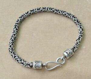 yzWG[EANZT[ ChlVAVo[X^[OoW[WuXbgfirmato ba 925 indonesia argento sterling bali maglie 216cm bracciale 2432g