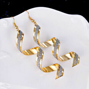 yzWG[EANZT[ COS[hXgXEH[^[hbvuRXgfBC[Jtorecchino oro strass goccia dacqua brincos donna ragazza trendy ear cuff nuovo wow