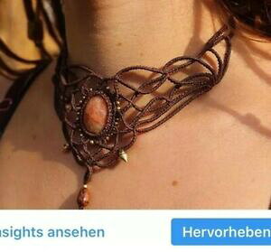 yzWG[EANZT[ }N}_RA[handmade macrame mandala collier madeingermany withlove