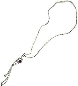 yzWG[EANZT[ X^[OVo[y_gPgfUCAWXg~[gciondolo argento sterling astratto design di ispirazione celtica amethyst 67 mm