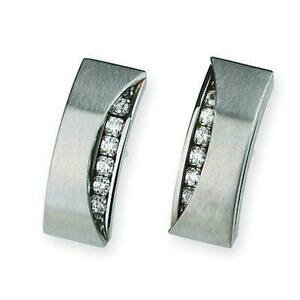 yzWG[EANZT[ fUCCOXeXWRvO{^COdesign serio orecchini e271 wh in acciaio inox zirconi bianchi spina orecchini a bottone