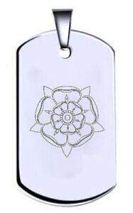 yzWG[EANZT[ CObV[YVo[X^[OeLXg^Oenglish rose argento sterling inciso nome testo army dog tag