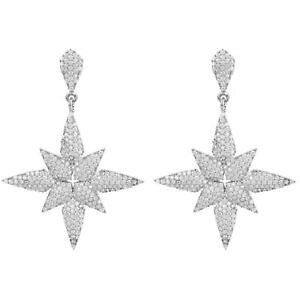 yzWG[EANZT[ XetBI[Vo[y_gCOstella fiore orecchini pendenti argento