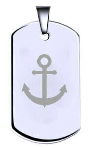 yzWG[EANZT[ AJ[Vo[X^[OeLXg^Oanchor argento sterling inciso nome testo army dog tag