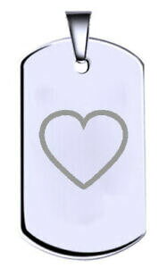 yzWG[EANZT[ n[gL[sbhVo[X^[OeLXg^Oamore cuore cupido argento sterling inciso nome testo army dog tag