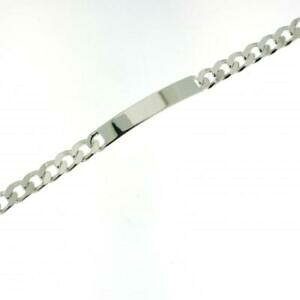 yzWG[EANZT[ A\bhVo[v[Nu`F[}uXbgbracciale in vero argento massiccio 925 placca incisione amore catena uomo 8mm