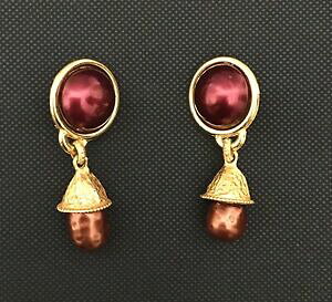 yzWG[EANZT[ Be[Wh~jNI[GeBXNbvy_gCOvintage dominique aurientis orecchini pendenti a clip