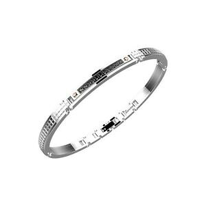 �y���������z�W���G���[�E�A�N�Z�T���[ �U���J���X�e�����X�X�`�[�������Y�u���X���b�g�u���b�N�X�s�l��bracciale uomo zancan semirigido in acciaio inox e spinelli neri ref ehb167