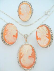 �y���������z�W���G���[�E�A�N�Z�T���[ �p�[�������O�y���_���g�C�������Ocammei parure anello orecchini ciondolo