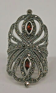 �y���������z�W���G���[�E�A�N�Z�T���[ �V���o�[�O���i�g�}���J�[�V�b�g�����O���B���e�[�W9927866 925er argento granatmarkasitring gr56 vintage