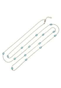 yzWG[EANZT[ O`F[e^X^[OVo[lbNXgpcBIAY[latelita a catena lunga gemstone collana argento sterling 925 topazio azzurro 120cm