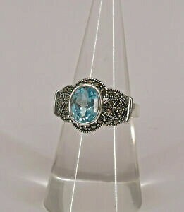 �y���������z�W���G���[�E�A�N�Z�T���[ �V���o�[�u���g�p�X�}���J�V�b�g�����O���B���e�[�W9927774 925er argento blautopasmarkasitring gr53 vintage