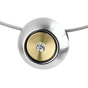 yzWG[EANZT[ GXgfUCg[[XeXCG[S[huAgernstes design rimorchio an846 acciaio inox m oro giallo 585 brillante 0,02 ct