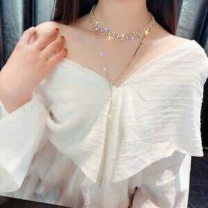 yzWG[EANZT[ ORA[\eBvXgAhXgXXtXL[RGcgbvNAelong collier sautoir plastron 2 en 1 dore strass swarovskiR elements