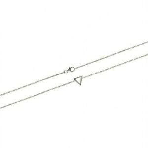 yzWG[EANZT[ uXbgGA[WFgWGv`gCAObracelet en argent 925000 rhodie petit triangle