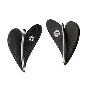 yzWG[EANZT[ fUCCOuCgn[gubNX`[vOI[Xgdesign serio orecchini e308 cuore brillante 0032 ct acciaio nero spina ohrst