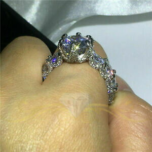 yzWG[EANZT[ tH[Go[uAgCbTjgFuOXOzCgS[hI[o[Vo[550ct forever brillante moissanit verlobungsring 14k oro bianco sopra