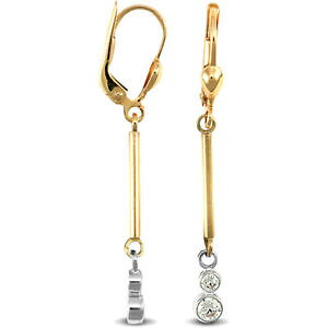 yzWG[EANZT[ WGRhR[EyhfAo[S^uRXjewelco london 9ct 2cor ouro pedra cz dual bar gota brincos