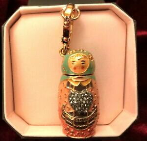 �y���������z�W���G���[�E�A�N�Z�T���[ �`���[���u�����b�N�W���[�V�[�N�`���[�����V�A���v�[�y�}�g���I�V���J�h���A�V�X�e��charm breloque juicy couture poupee russe matrioshka dore a systeme