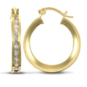 �y���������z�W���G���[�E�A�N�Z�T���[ �S�[���h�G�^�j�e�B�t�[�v�C�������O9ct oro cz eternity orecchini cerchi 4mm 17mm