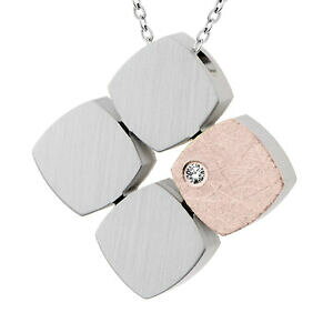 yzWG[EANZT[ fUCuAgy_gXeXdesign serio ciondolo brillante 002 ct an896 oro in acciaio inox 585