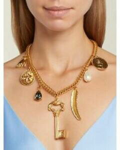 yzWG[EANZT[ IXJ[f^p[L[RCS[hJ[y_glbNXnuovo oscar de la renta perle monete chiave decorata color oro collana ciondolo