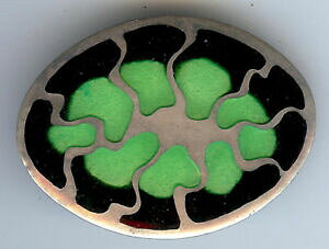 �y���������z�W���G���[�E�A�N�Z�T���[ �A���N�T���B���e�[�W�X�^�[�����O�O���[���u���b�N���_���}�j�L���A�s��terrific firmato alexa vintage sterling verde amp; nero smalto moderni pin