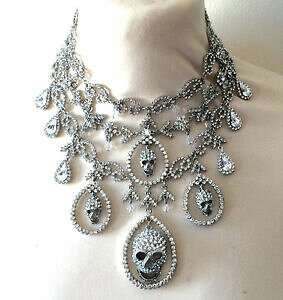 �y���������z�W���G���[�E�A�N�Z�T���[ �o�g���[�E�B���\���N���X�^���X�J���K���l�b�N���Xbutler e wilson trasparente cristallo teschio gala collana nuova