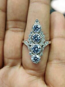 yzWG[EANZT[ JbgEhCbTjeAeB[NA[fRGQ[WOX^[OVo[taglio rotondo moissanite antico art deco fidanzamento ring 925 argento ste