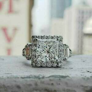 yzWG[EANZT[ JbgvZXCbTjeEFfBOVo[X^[Otaglio princess moissanite anello fidanzamento matrimonio 925 argento sterling