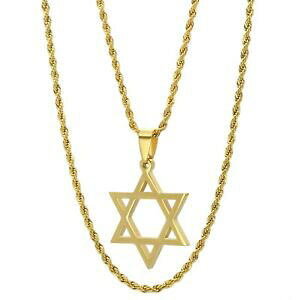 �y���������z�W���G���[�E�A�N�Z�T���[ �f�r�b�h�q�b�v�z�b�v�`�F�[���l�b�N���X�X�g�����O�C���`�X�e�����X�X�`�[���X�^�[in acciaio inox stella di david hip hop collana catena corda 25mm 20 24 pollici