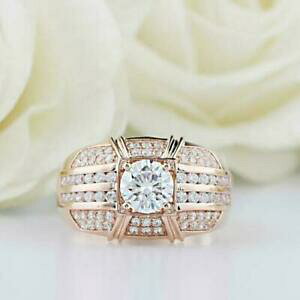 yzWG[EANZT[ EhJbgCbTje}NX}XOVo[6 mm taglio rotondo moissanite uomo anello natale giorno matrimonio 925 argento