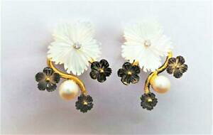 yzWG[EANZT[ COE[}Vo[zCg}U[Iup[orecchini artigianale donna dea112or argento bianco madreperla