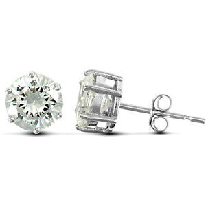 yzWG[EANZT[ WGRhzCgS[hN[COjewelco london 9ct bianco oro cz artiglio 6 orecchini solitario, 8mm
