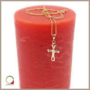 yzWG[EANZT[ S[hCG[`F[y_gy_glbNXcollana con croce in oro giallo uomo donna catena ciondolo pendente religioso