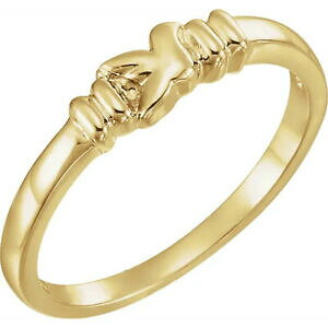 �y���������z�W���G���[�E�A�N�Z�T���[ �S�[���h�C�G���[�Z�C�����Onuovo donna 10k o 14k oro giallo sacra spirit colomba castita religioso anello