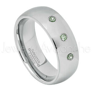 yzWG[EANZT[ ANThObL[`[^OXeEFfBOO021ctw alexandrite 3stone anello,giugno portafortuna,tungsteno fede nuziale