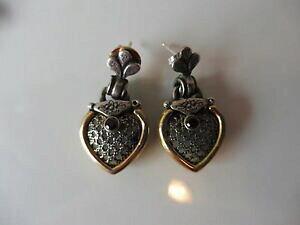 yzWG[EANZT[ m[uI[hS[hn[gVFCvOnoble,vecchio orecchini__ pendenti__ 333 oro __ forma cuore __ 13,2gramm __ con