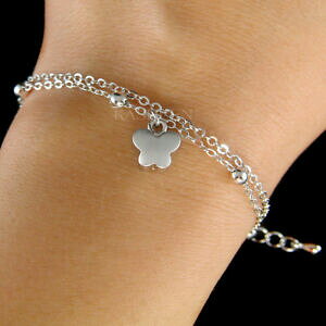 yzWG[EANZT[ ??}}VvfCuXbg`F[graziosa piccoli ~farfalla~ della mamma giorno semplice 2 catena bracciale