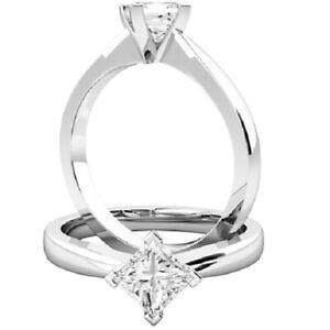 yzWG[EANZT[ vZXACbTje\bhzCgS[h050 kt principessa vero moissanite fidanzamento anello 14k solido bianco oro