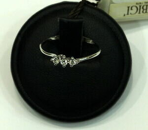 【送料無料】ジュエリー・アクセサリー ビビギリングインホワイトゴールドanello bibigi trilogy in oro bianco con brillanti ct 009 as0561b03