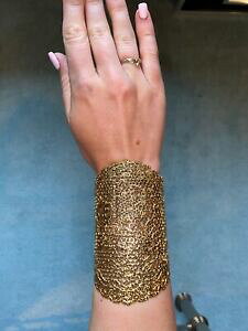 �y���������z�W���G���[�E�A�N�Z�T���[ �A�E�����[�r�_�[�}���S�[���h�f�B�b�v���[�X�J�t�o�b�O�u�����haurelie bidermann 18ct gold immerso polsino di pizzocon sacchetto, e nuovo di zecca mai indo