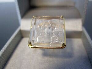 yzWG[EANZT[ bNtXoONX^f[AgDXAxbN{Celalique france bague or 9k 375 et cristal modele arethuse avec boite