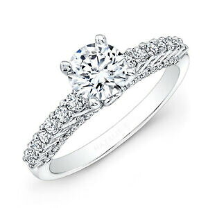 【送料無料】ジュエリー・アクセサリー ラウンドモアッサニテソリッドホワイトゴールド172 kt rotondo certificato moissanite fidanzamento anello 14k solido bianco oro