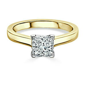 yzWG[EANZT[ vZXACbTje\bhCG[S[h100 kt principessa vero moissanite fidanzamento anello 14k solido oro giallo